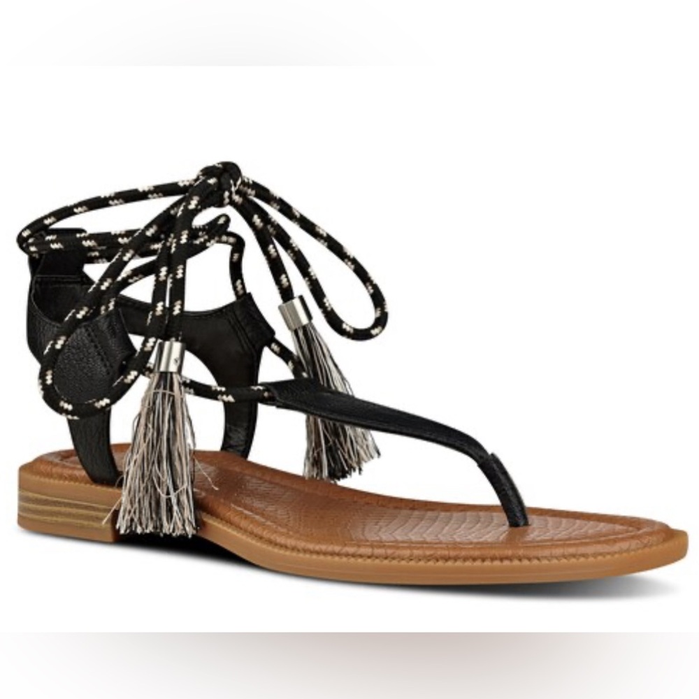 Worn once-like new! Sz.9 Nine West lace up sandal